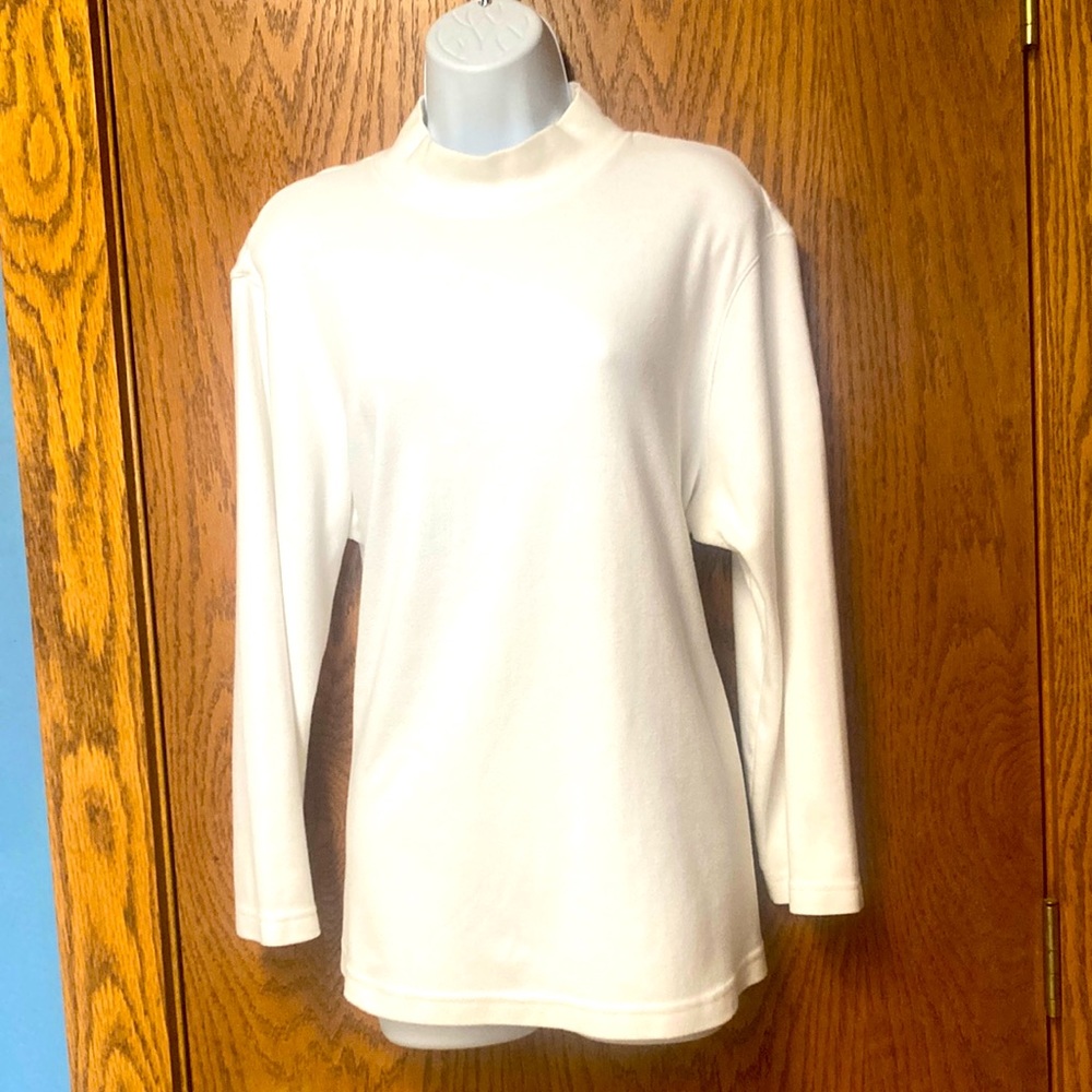 Mock Jersey-Like Turtleneck